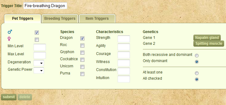 Triggers